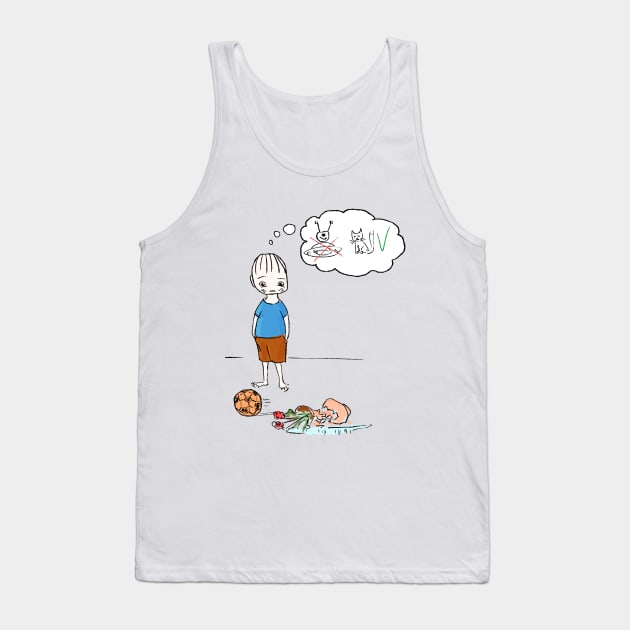 Boy and broken vase Tank Top by sevenmore